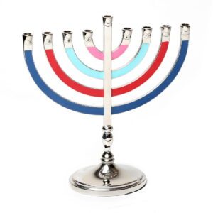 חנוכייה מתכת קלאסית גוונים