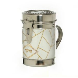 קופת צדקה נירוסטה art deco