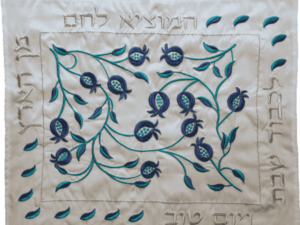 ⁦כיסוי חלות רקמת רימונים⁩ – תמונה ⁦2⁩