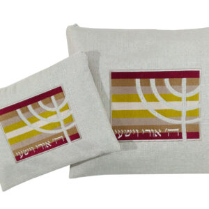 סט טלית ותפילין ארוג מנורה אורי וישעי