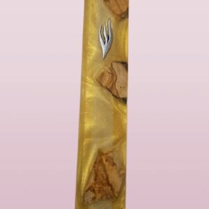 מזוזת עץ אפוקסי עבודת יד לקלף 15